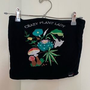 O-mighty deadstock crazy plant lady tube top